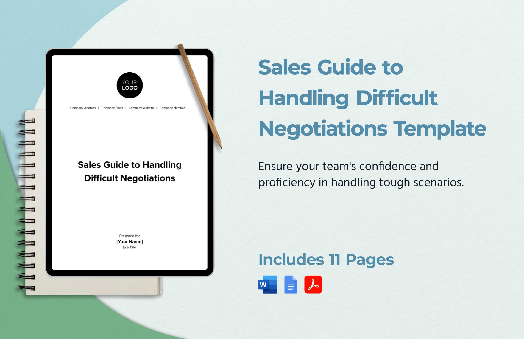 Sales Guide to Handling Difficult Negotiations Template in Word, Google Docs, PDF