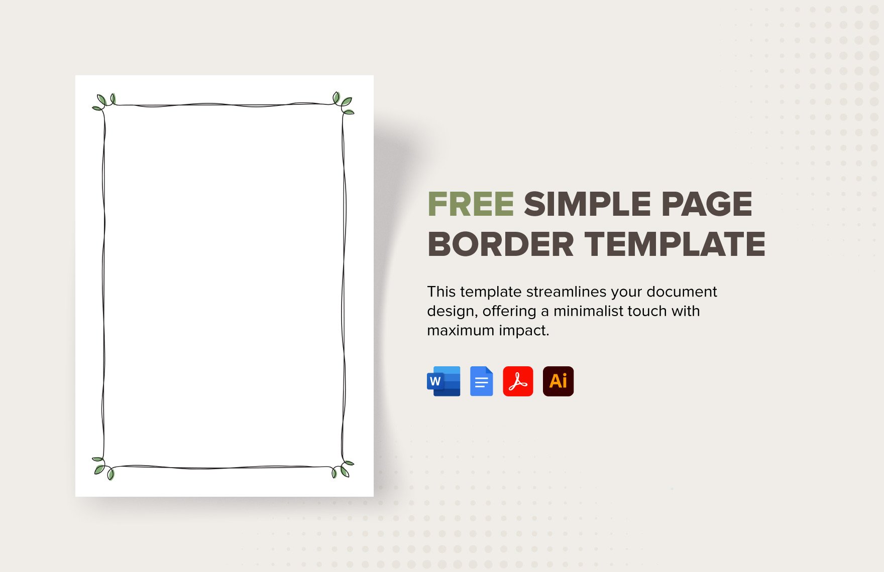 Simple Page Border Template