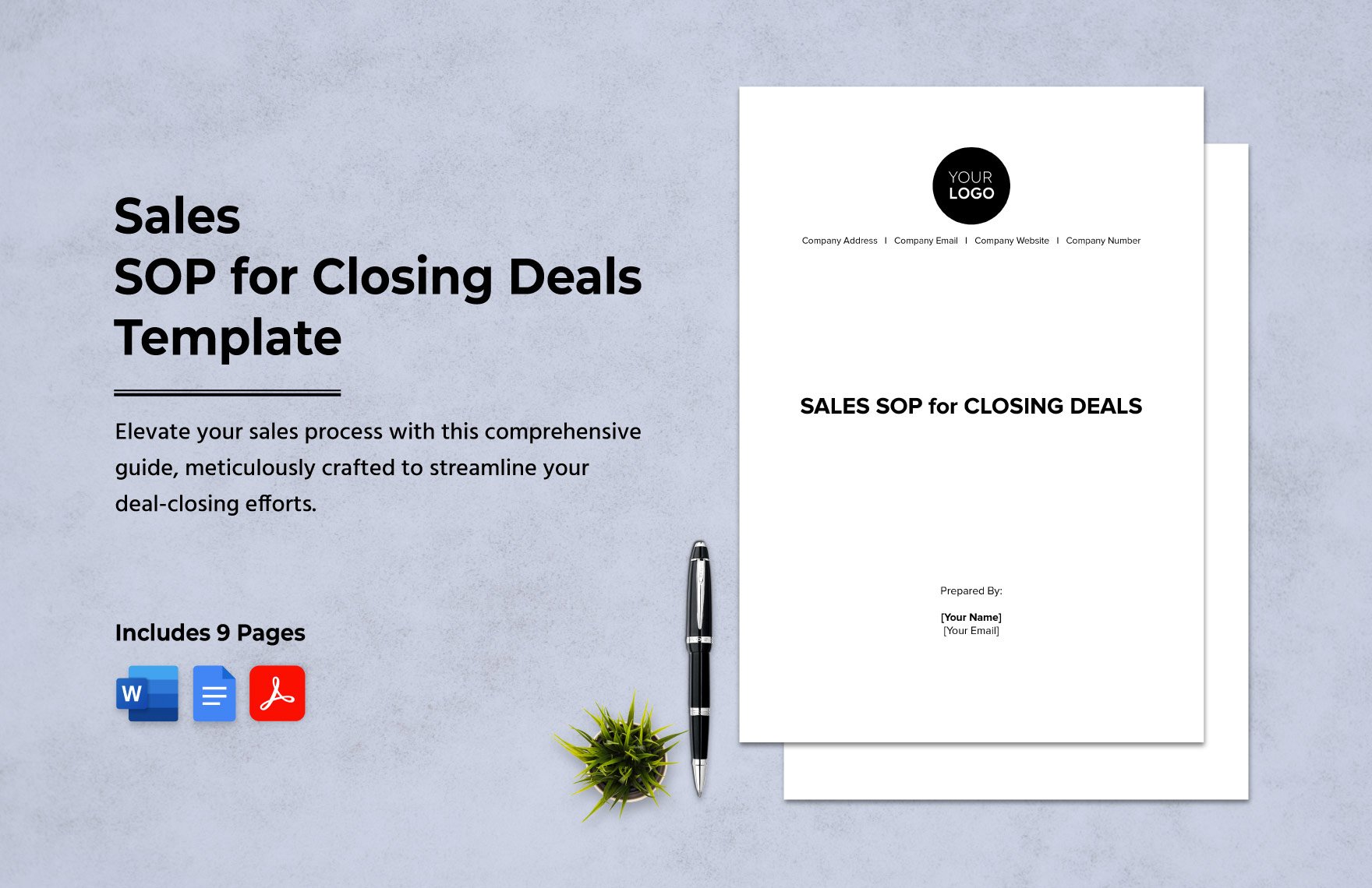 Sales SOP for Closing Deals Template