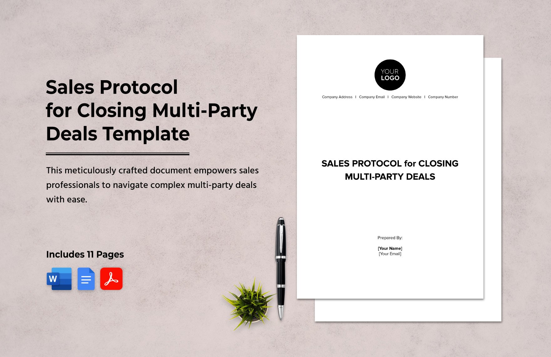 Sales Protocol for Closing Multi-Party Deals Template