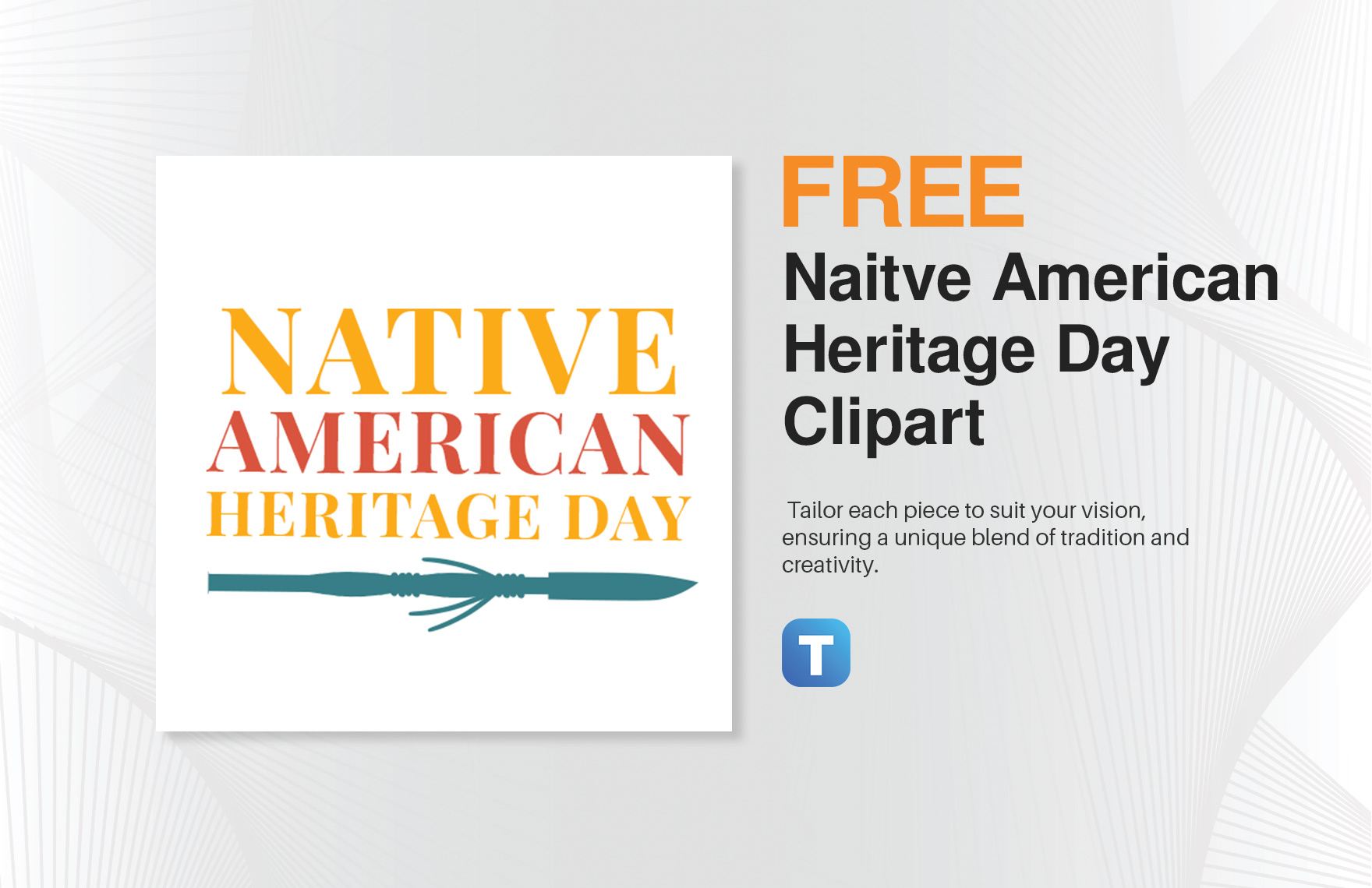Naitve American Heritage Day Clipart Template