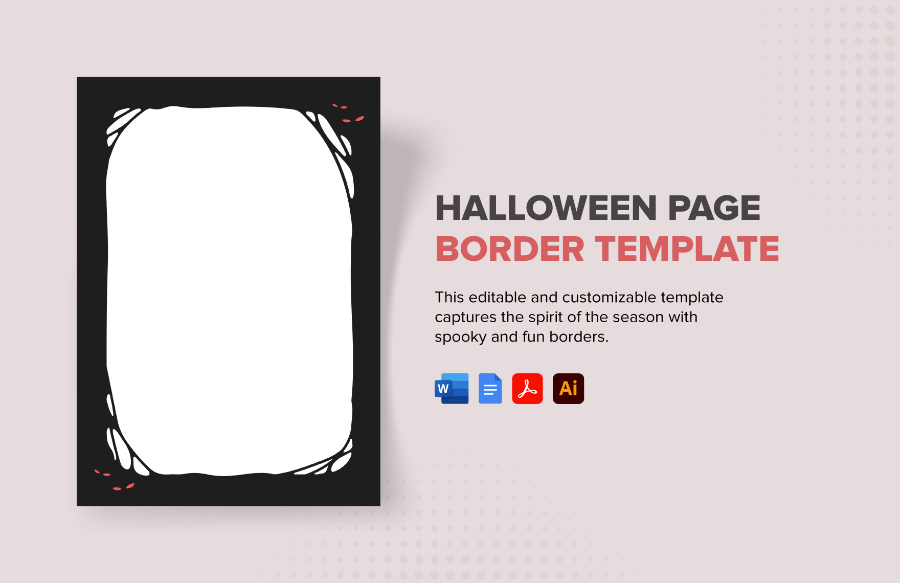 Free Halloween Page Border Template