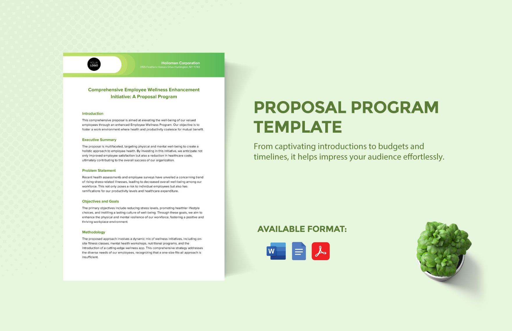Proposal Program Template