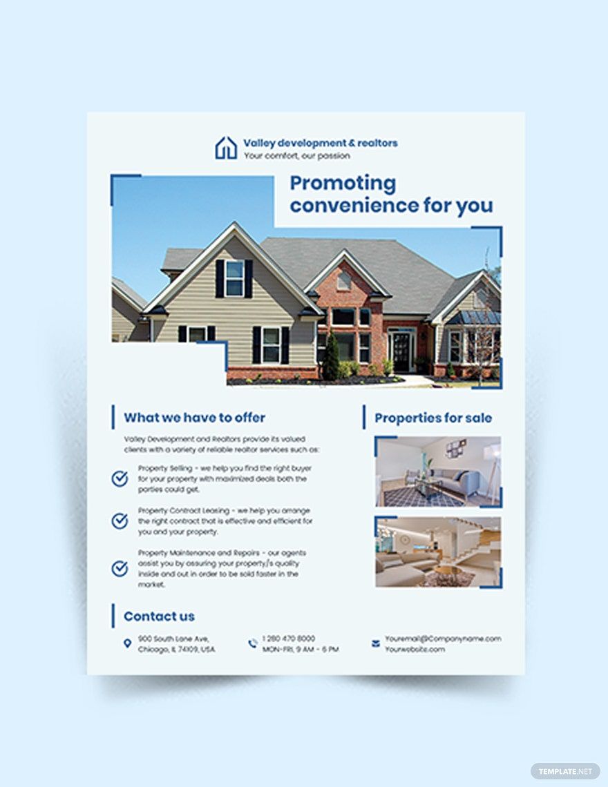 Commercial Leasing Realtor Flyer Template