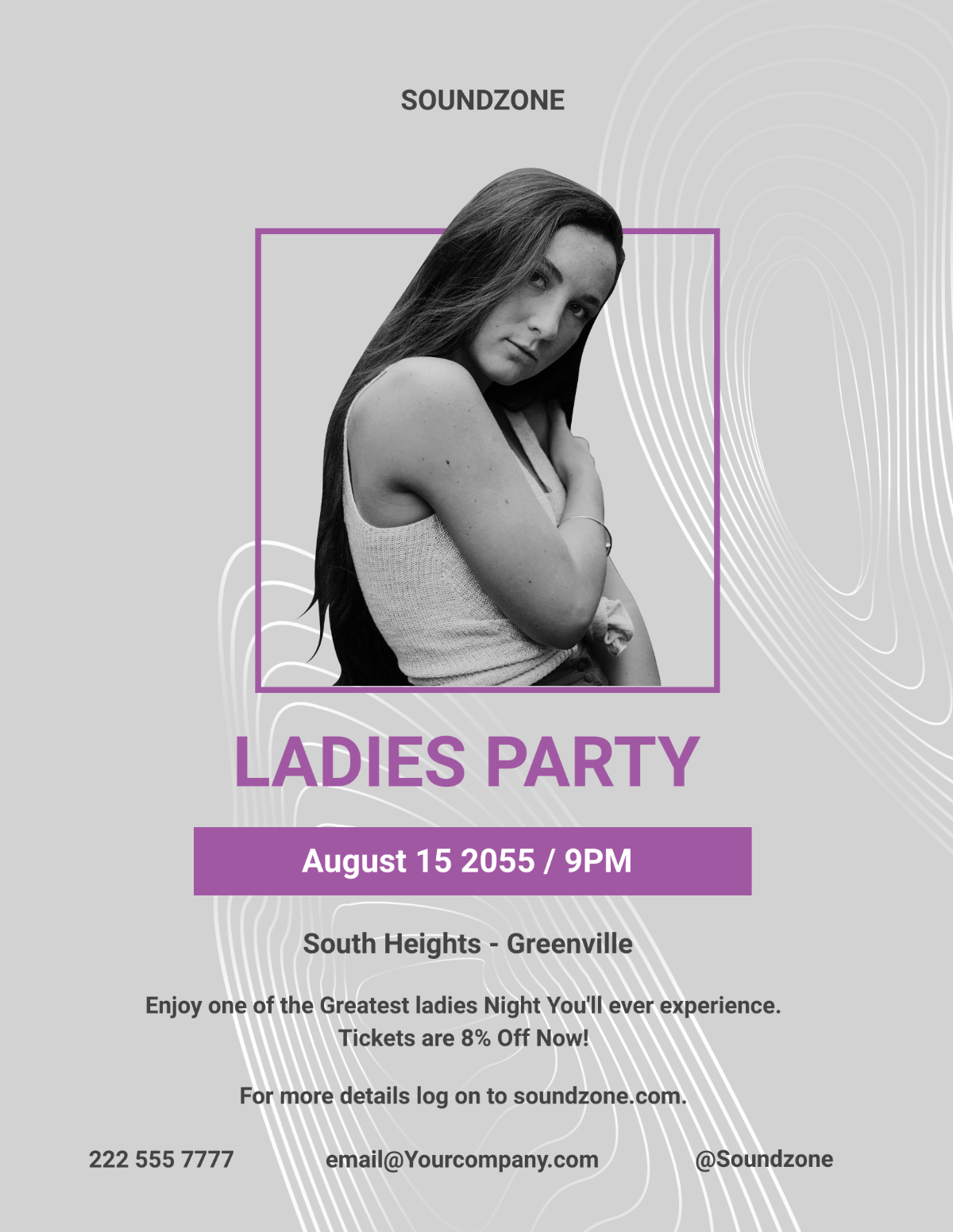 Girls Ladies Night Party Flyer Template