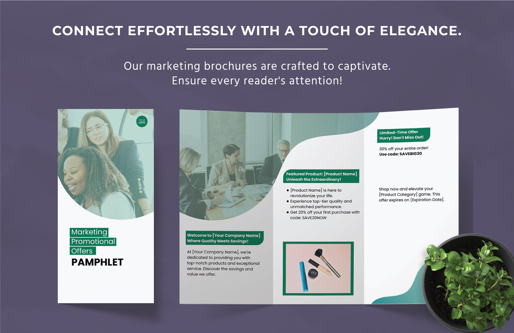 Marketing Promotional Offers Pamphlet Template
