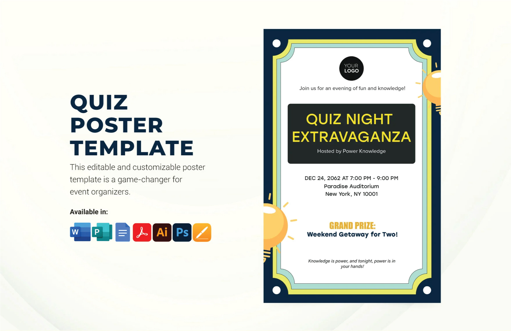 Editable Poster Templates in Google Docs to Download
