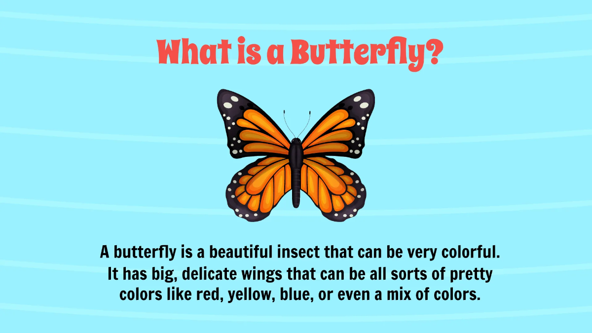 Free Life Cycle of A Butterfly Template to Edit Online