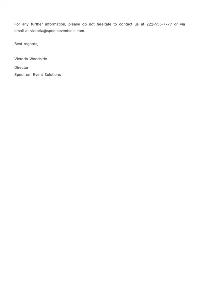 Free Proposal Letter to Host an Event Template to Edit Online