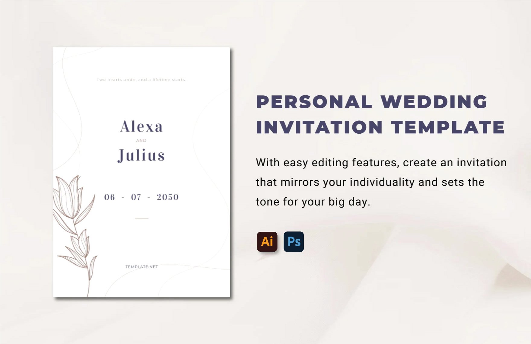 Personal Wedding Invitation