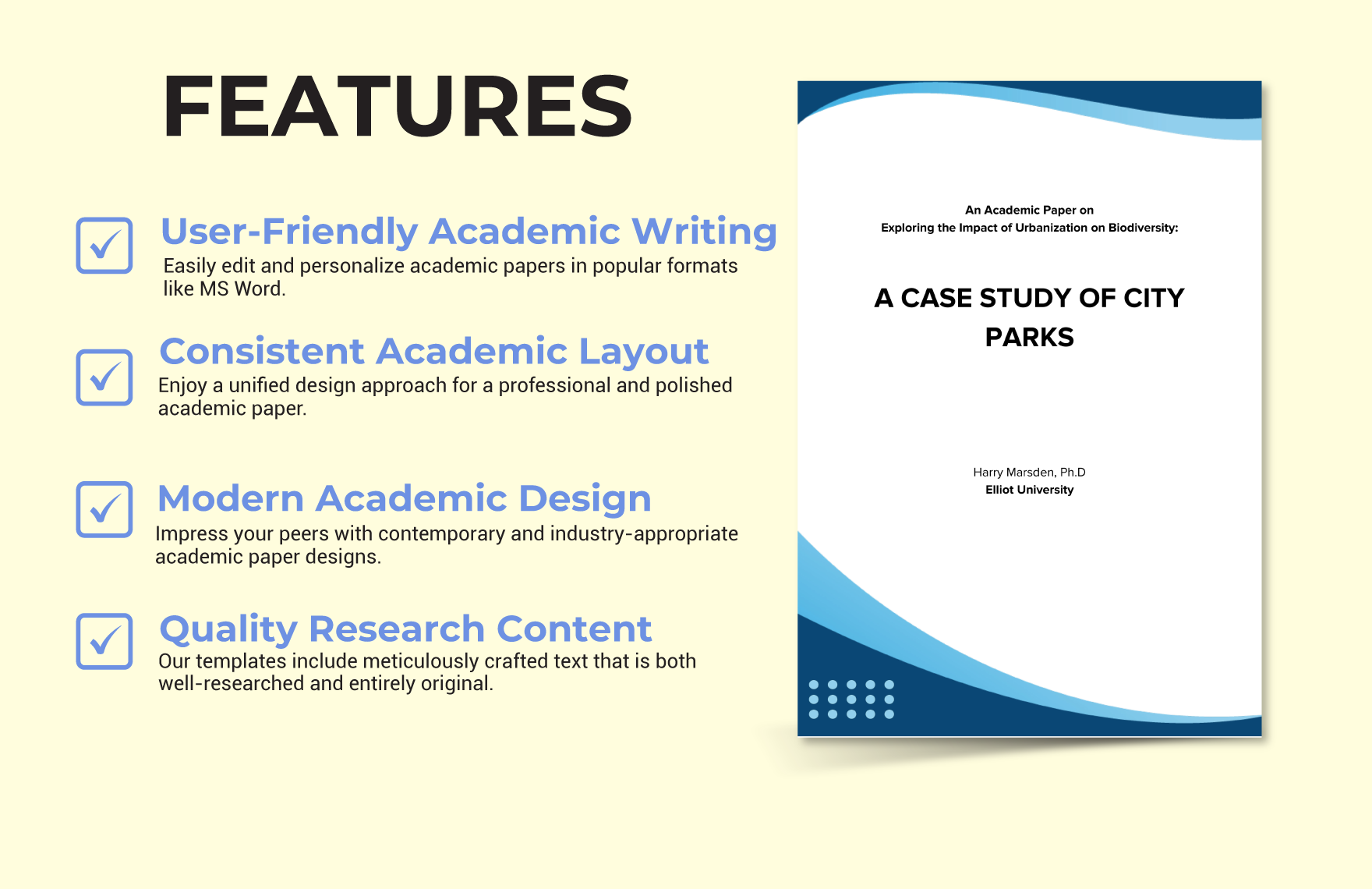 Academic Writing Paper Template