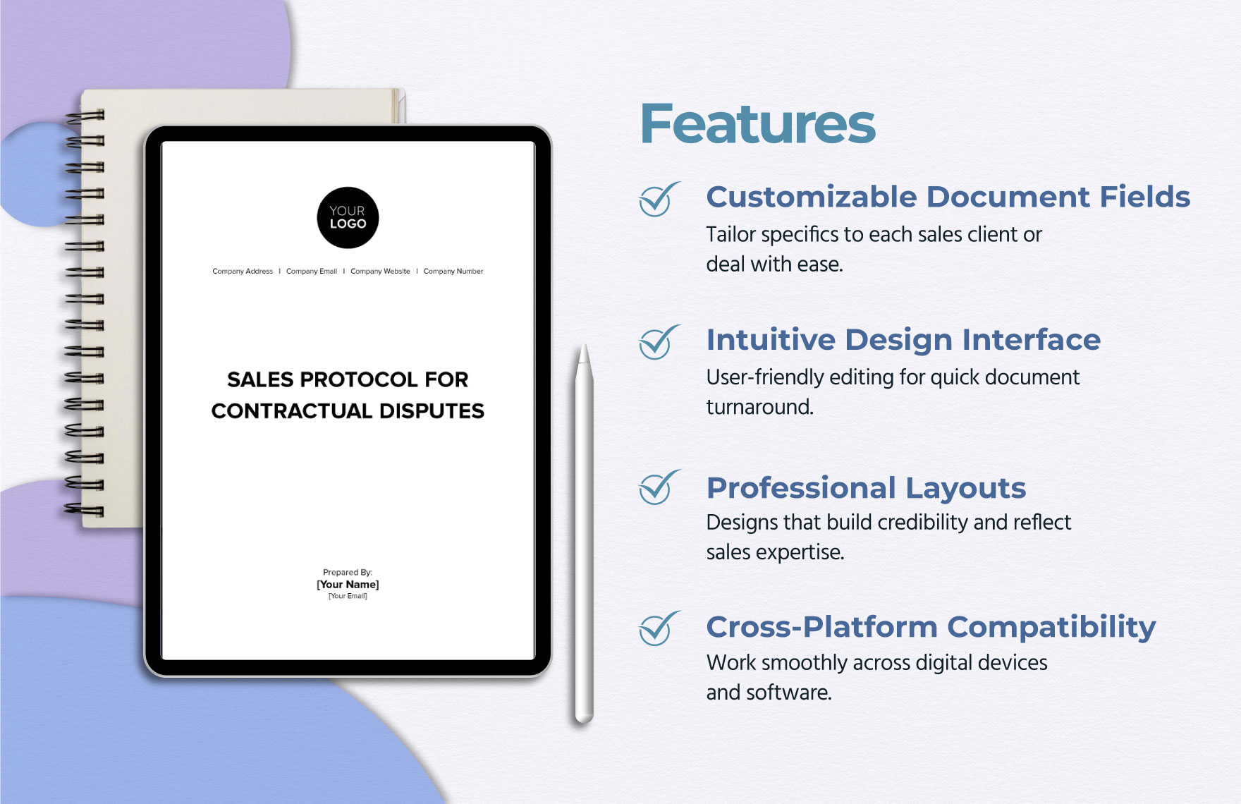Sales Protocol for Contractual Disputes Template