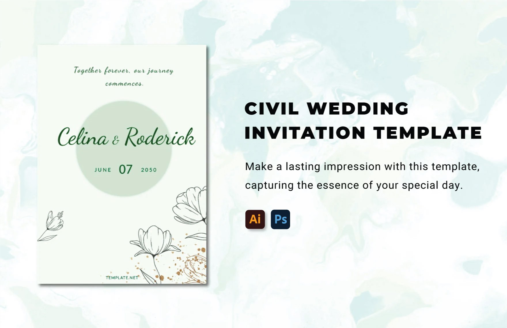 Civil Wedding Invitation