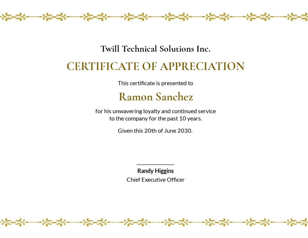 p21 end of year certificate In Employee Anniversary Certificate Template