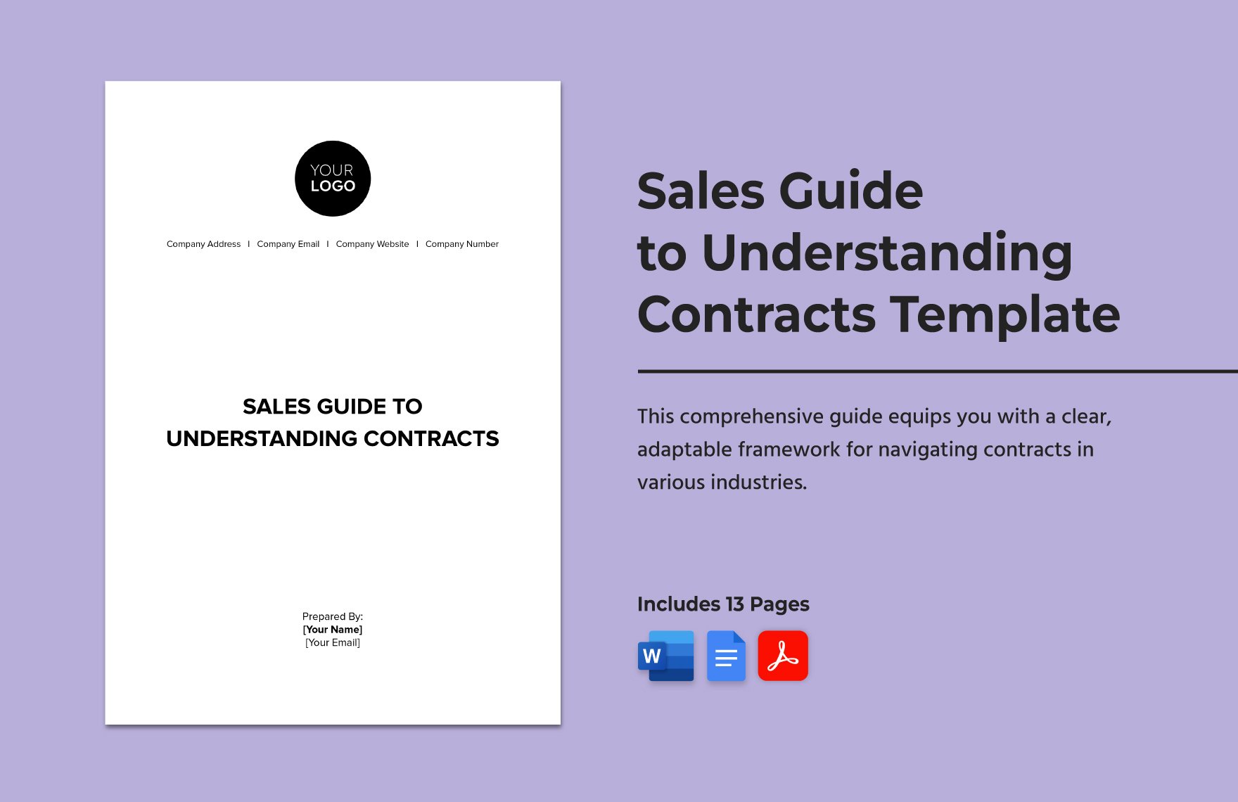 Sales Guide to Understanding Contracts Template