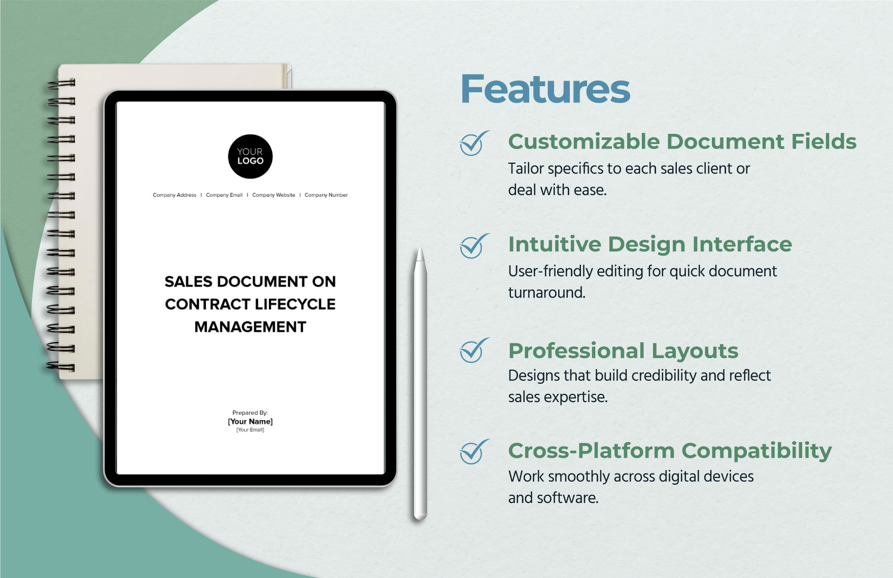 Sales Document on Contract Lifecycle Management Template