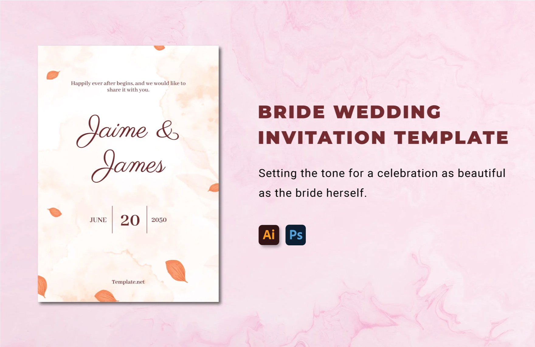 Bride Wedding Invitation