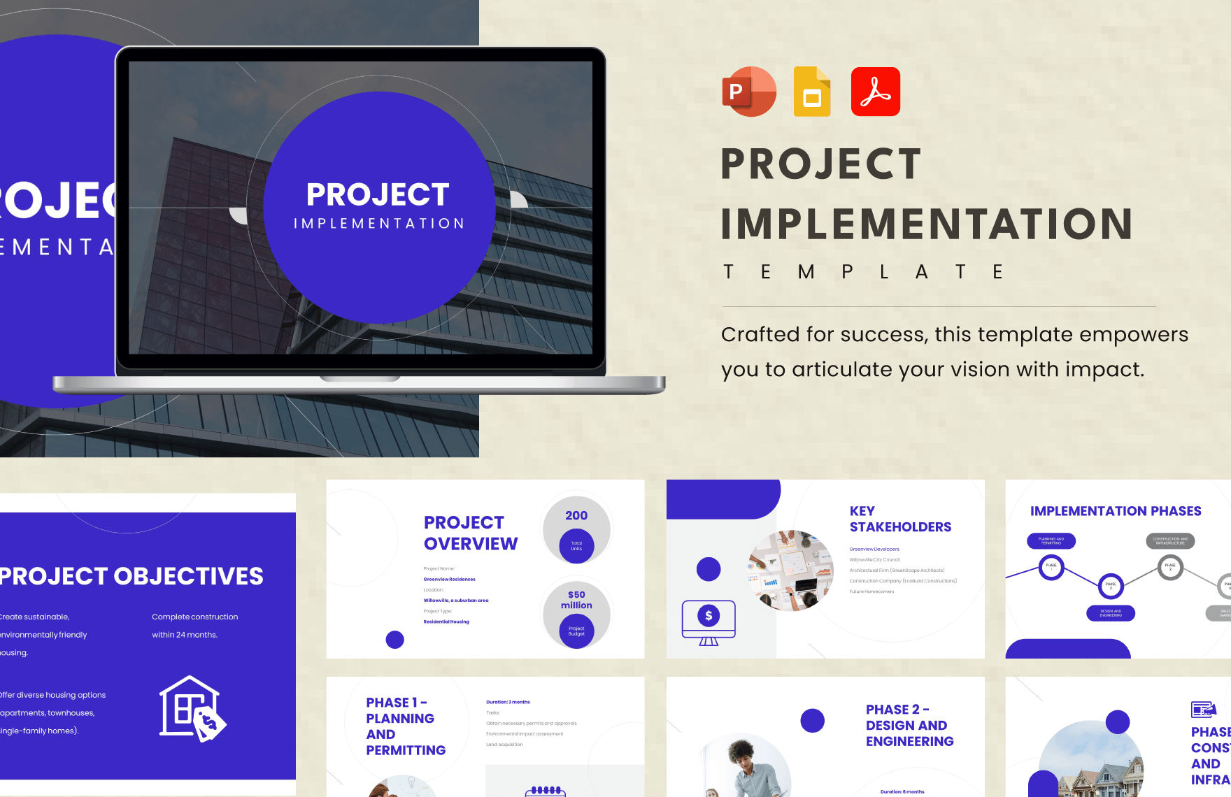 Free Project Implementation Template in PDF, PowerPoint, Google Slides