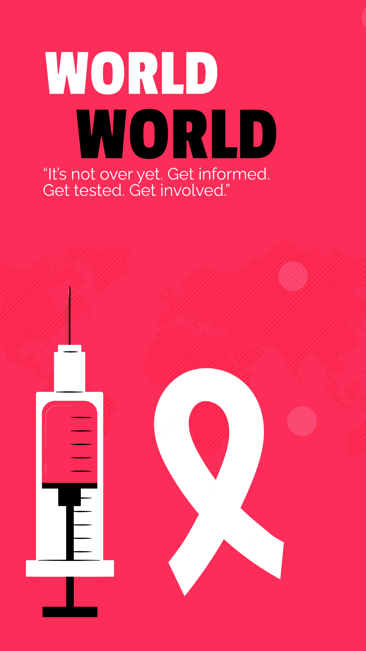 Worlrd AIDS Awareness Quote Template