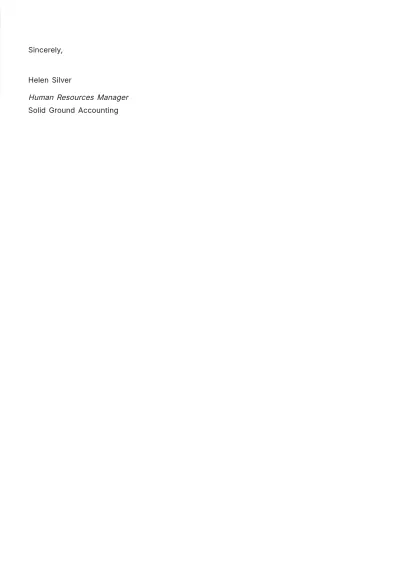 Free Accountant Employment Letter Template to Edit Online