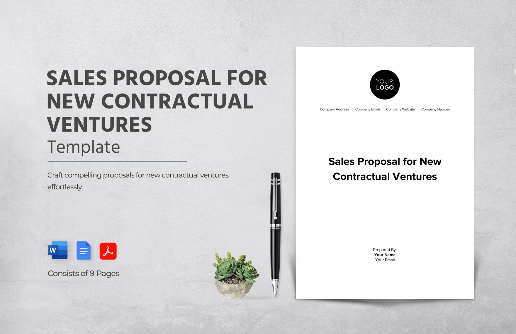 Sales Proposal for New Contractual Ventures Template