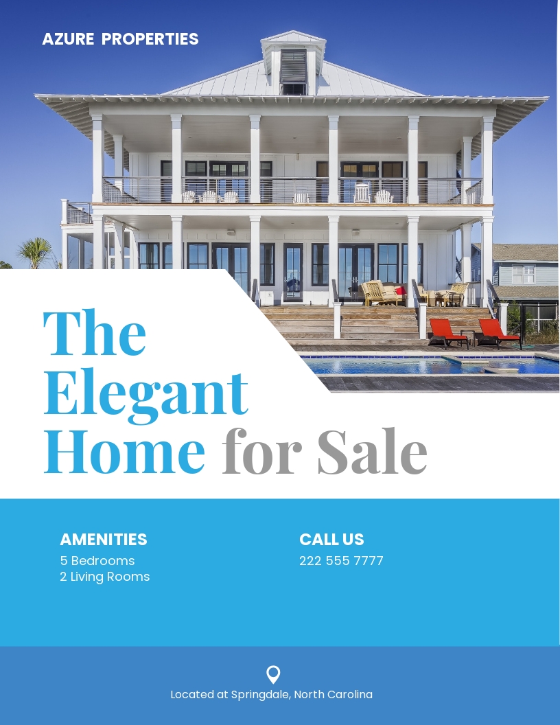 indesign real estate flyer designs