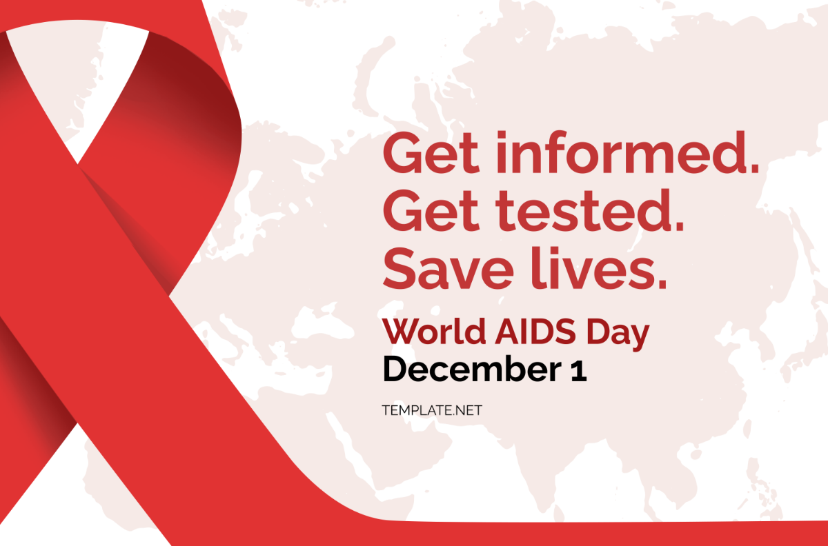 World AIDs Awareness Banner Template