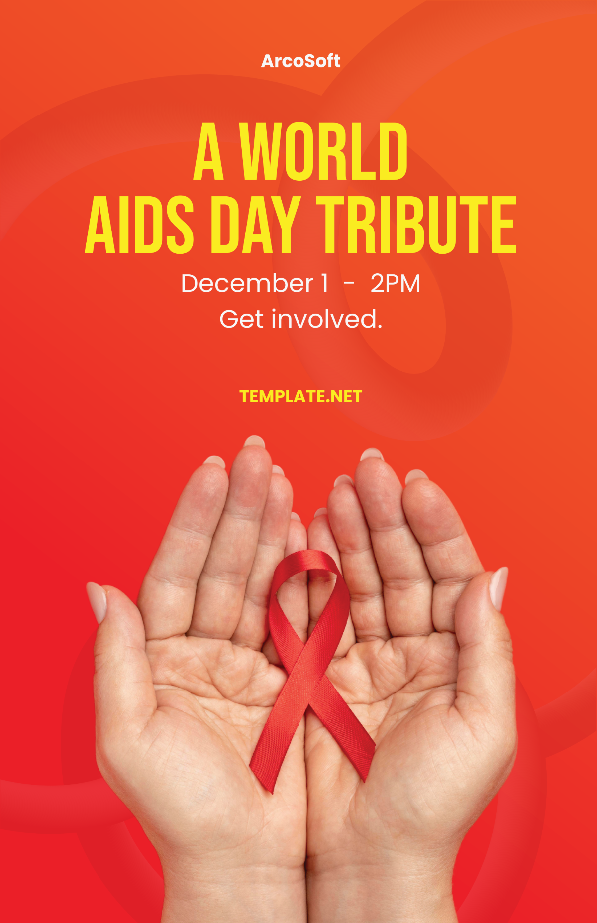 World AIDs Day Poster Template