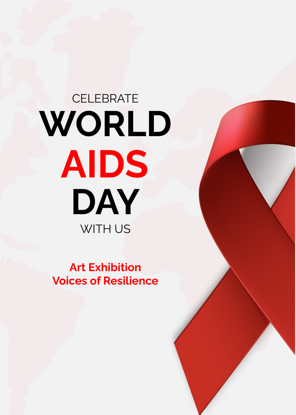 World AIDs Day Event Invitation Template