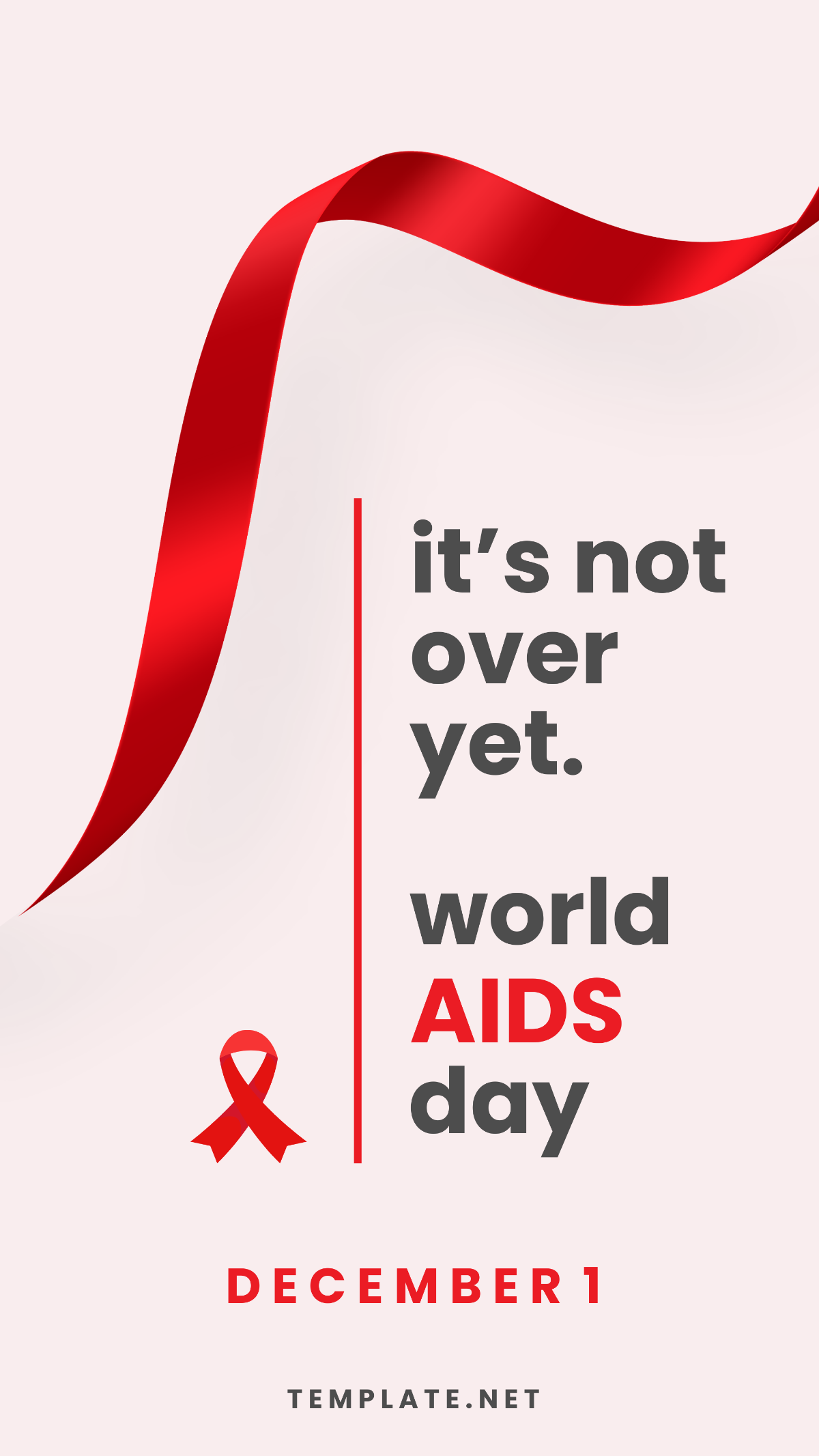 Simple World AIDS Day Quote Template