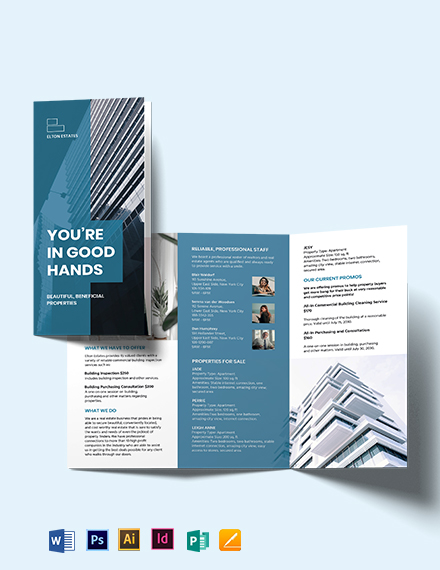 commercial building inspector tri fold brochure