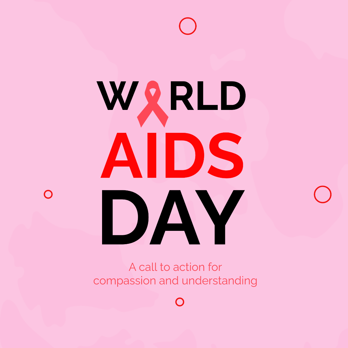 World AIDs Day Instagram Post Template