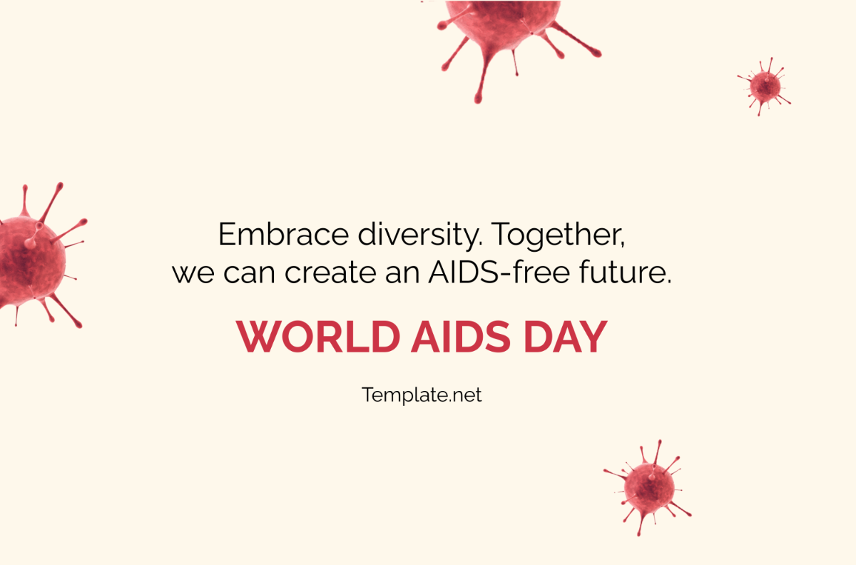 Free Printable World AIDS Day Banner Template