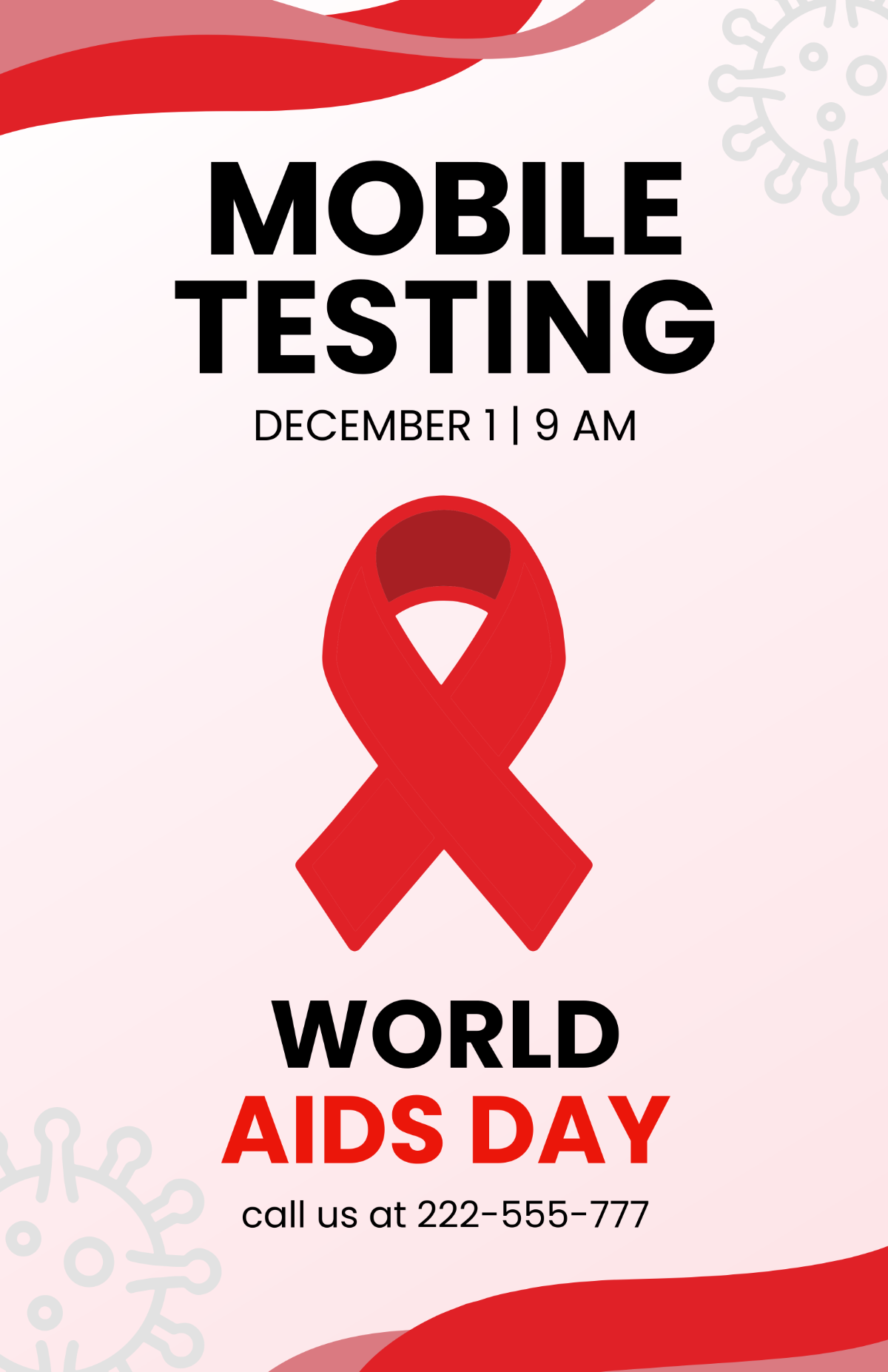 Simple World AIDS Day Poster