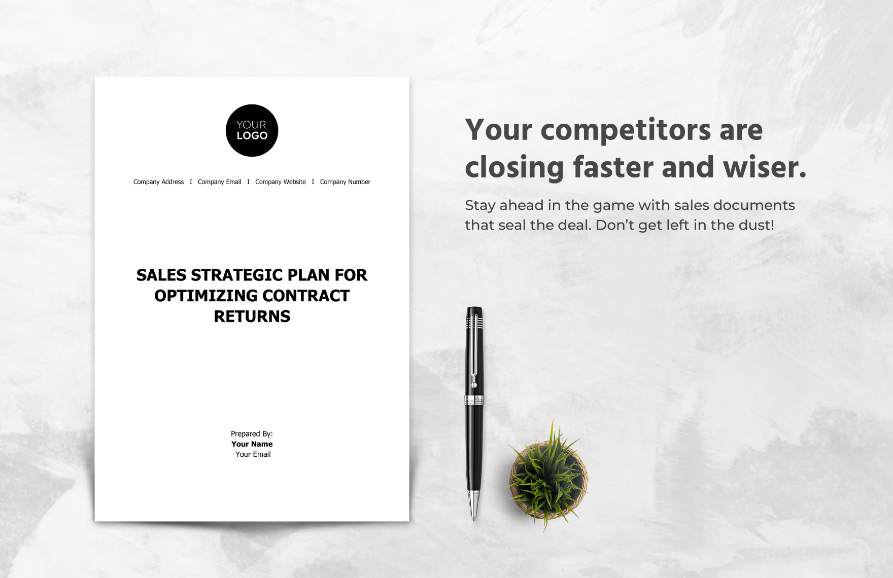 Sales Strategic Plan for Optimizing Contract Returns Template