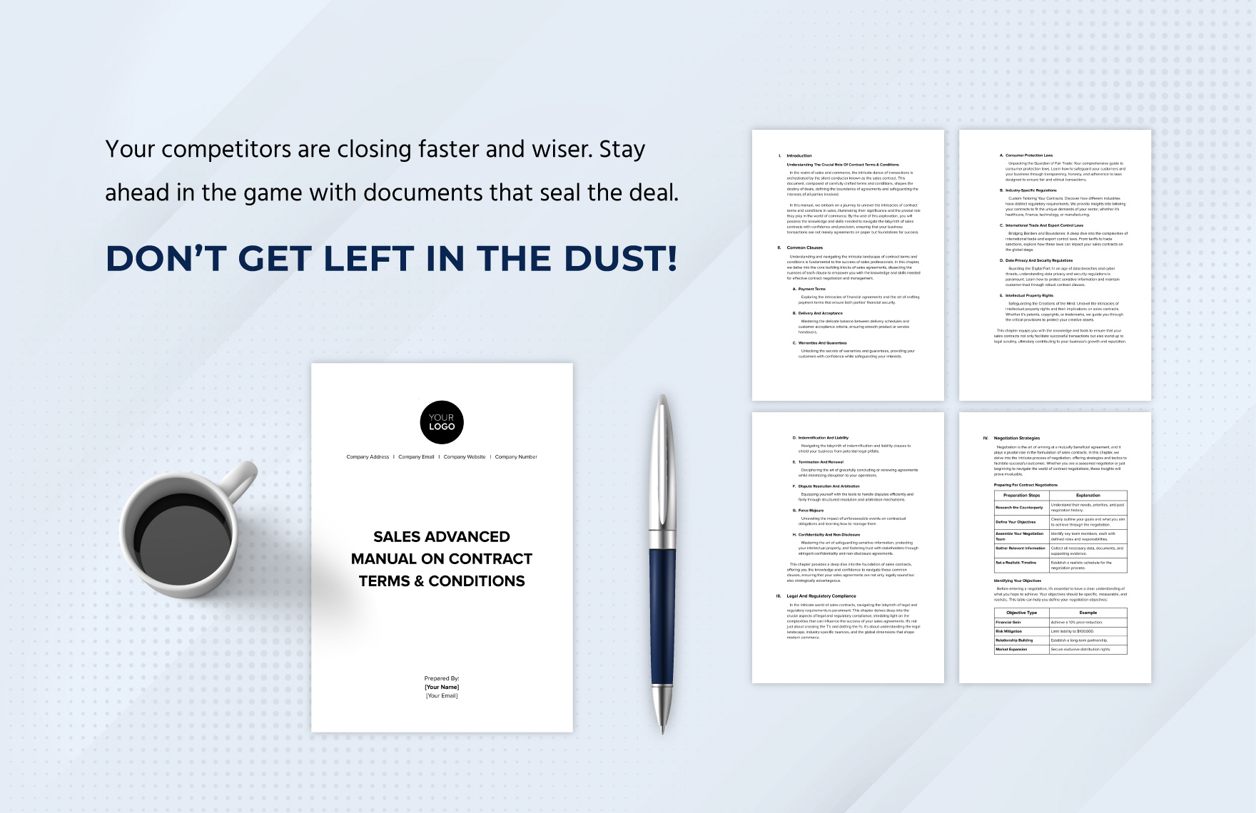 Sales Advanced Manual on Contract Terms & Conditions Template
