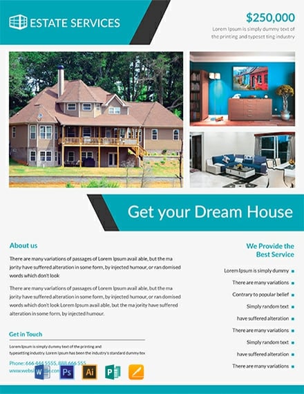 27 Free Real Estate Flyer Templates