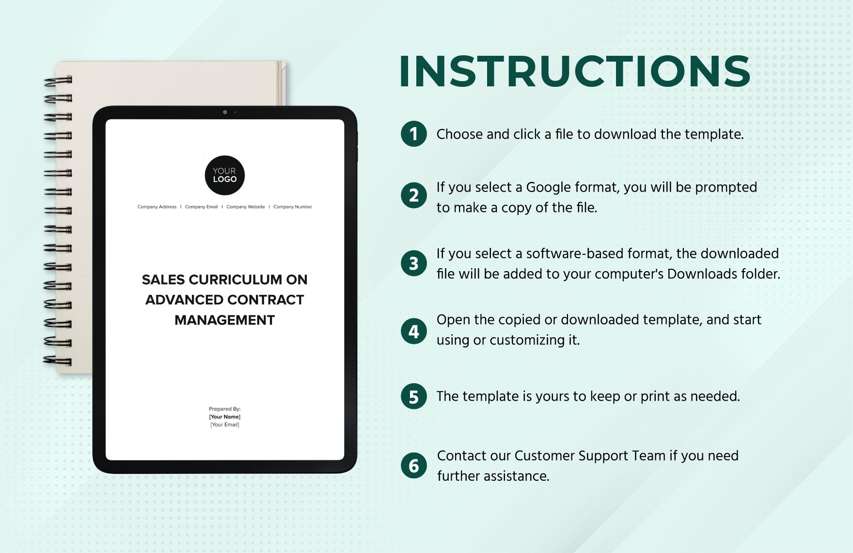 Sales Curriculum on Advanced Contract Management Template