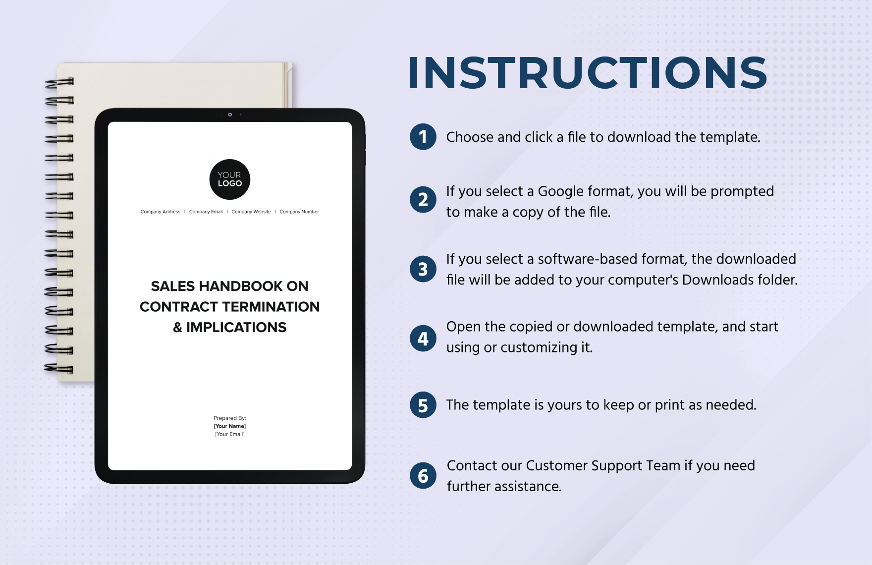 Sales Handbook on Contract Termination & Implications Template