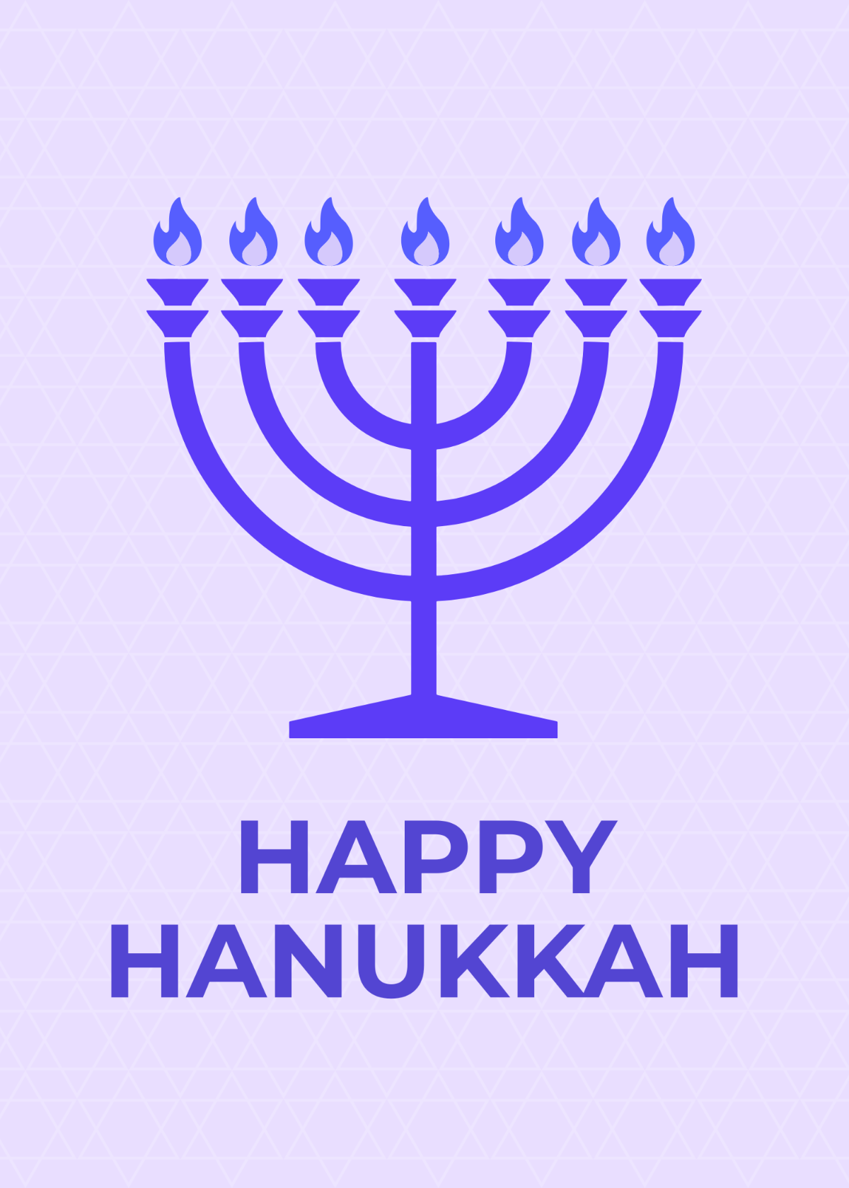 Hanukkah Greeting Card Template