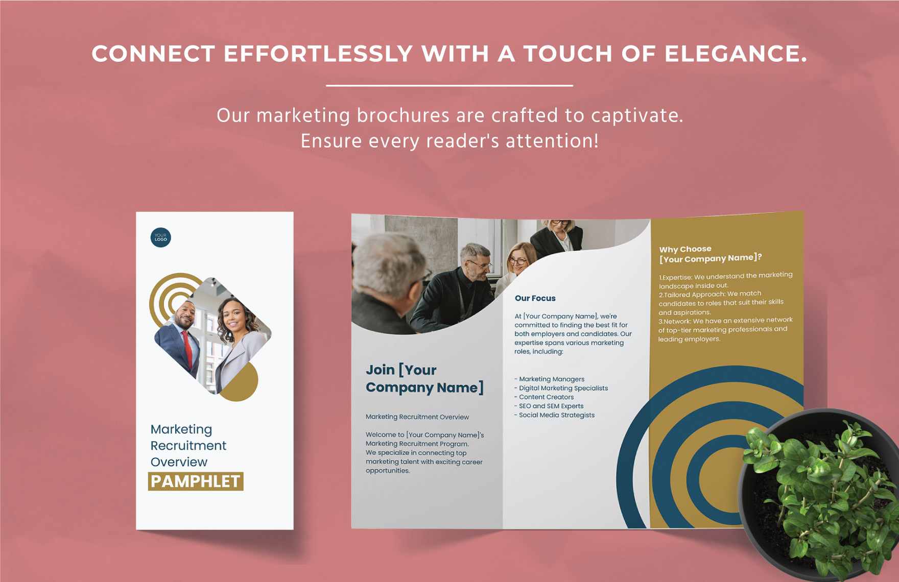 Marketing Recruitment Overview Pamphlet Template