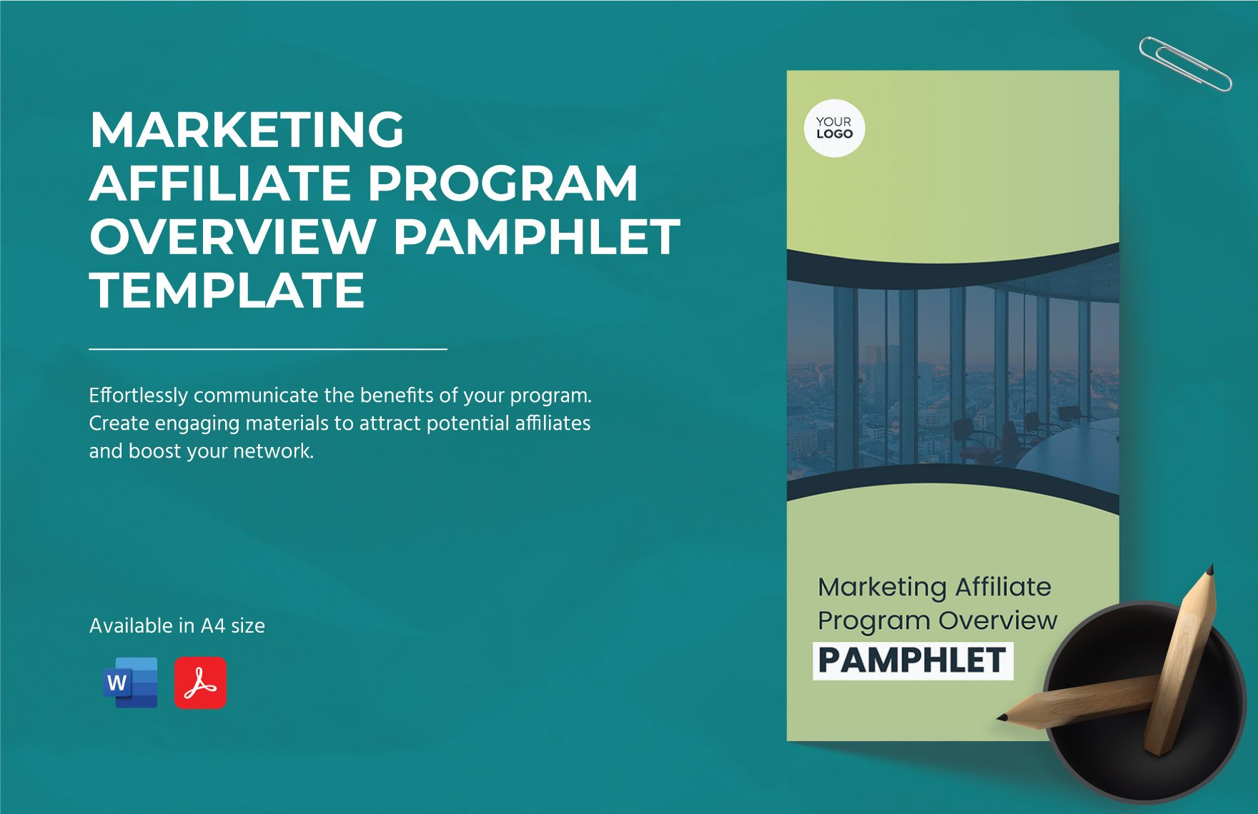 Marketing Affiliate Program Overview Pamphlet Template