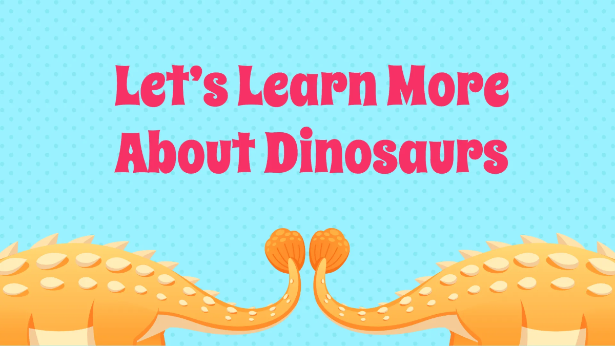 Free The Concept of Dinosaurs Template to Edit Online