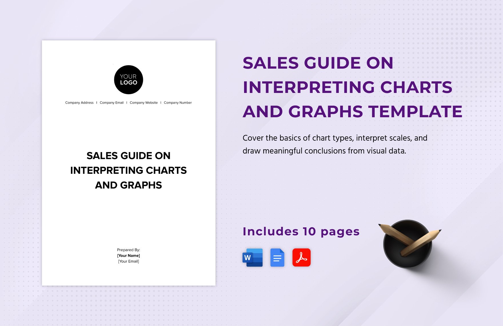 Sales Guide on Interpreting Charts and Graphs Template in Word, Google Docs, PDF