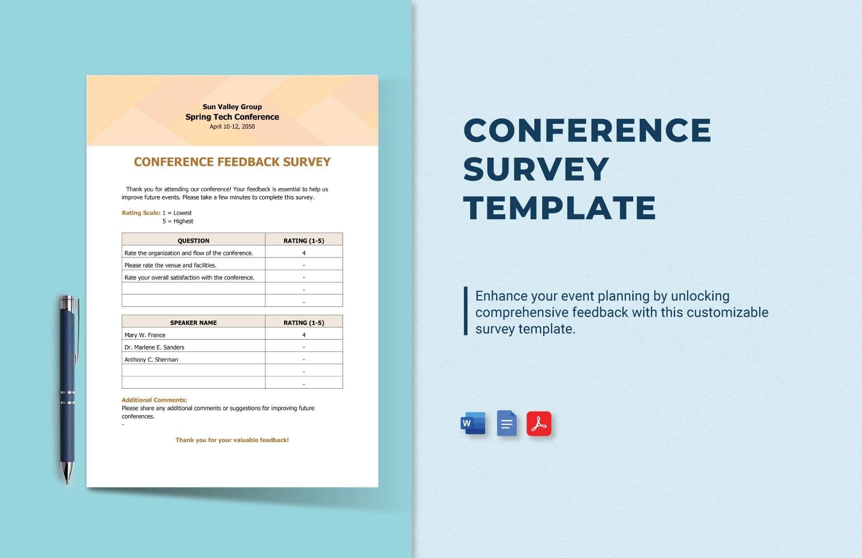 Conference Survey Template
