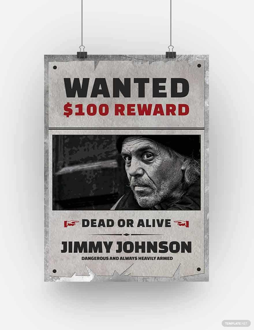 Free Vintage Wanted poster Template
