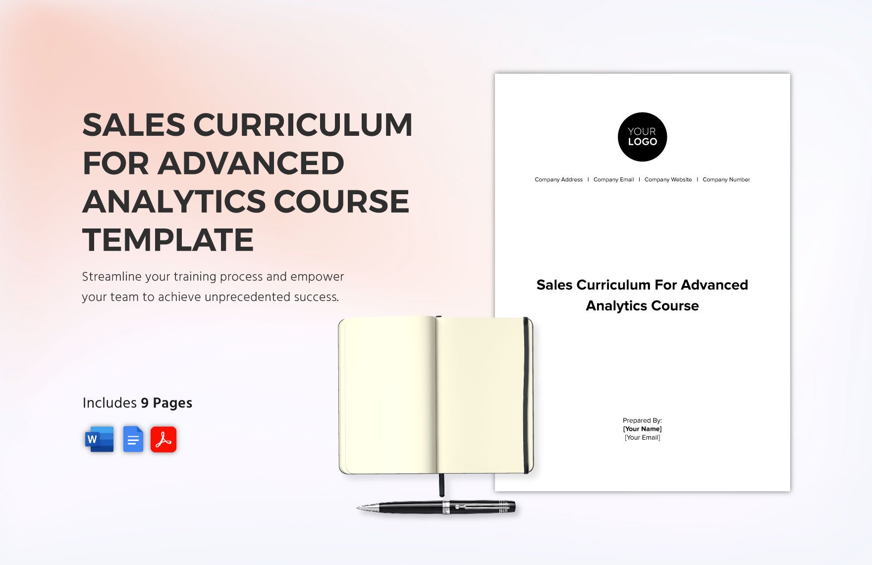 Sales Curriculum for Advanced Analytics Course Template in Word, Google Docs, PDF