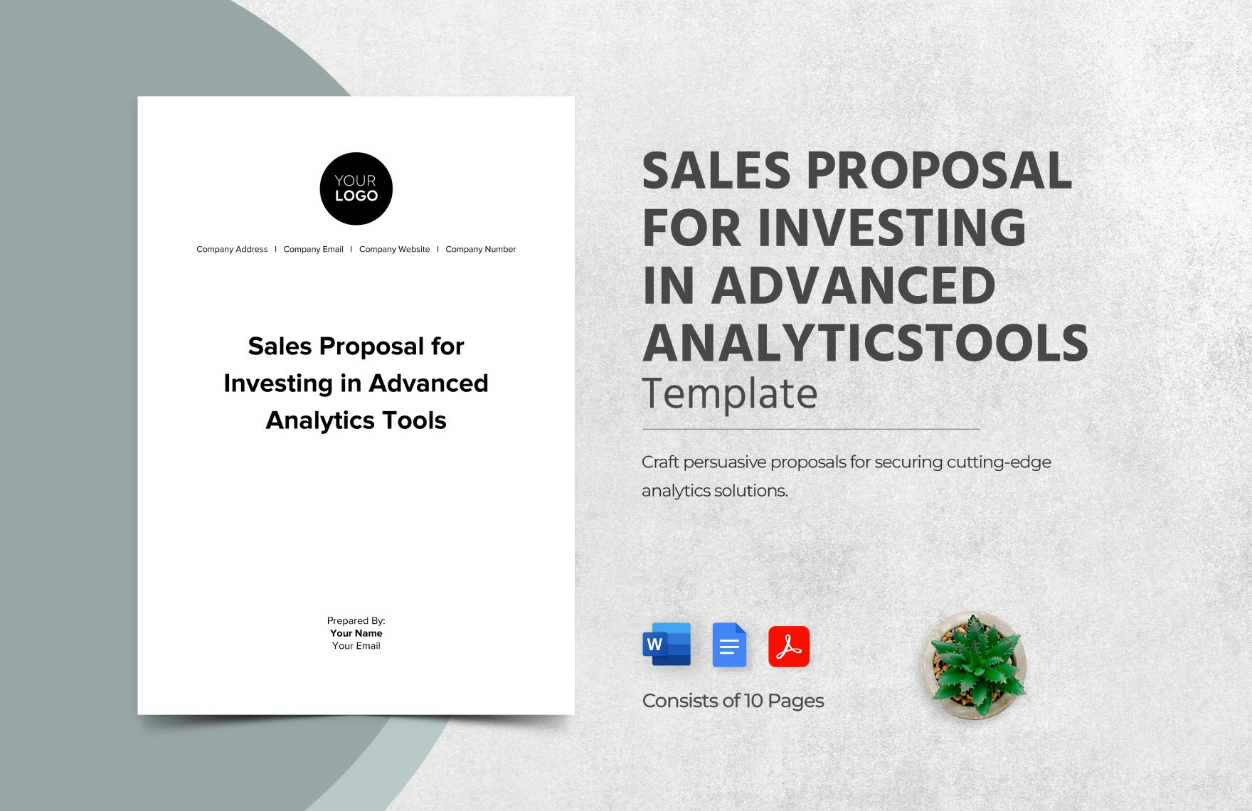 Sales Proposal for Investing in Advanced Analytics Tools Template