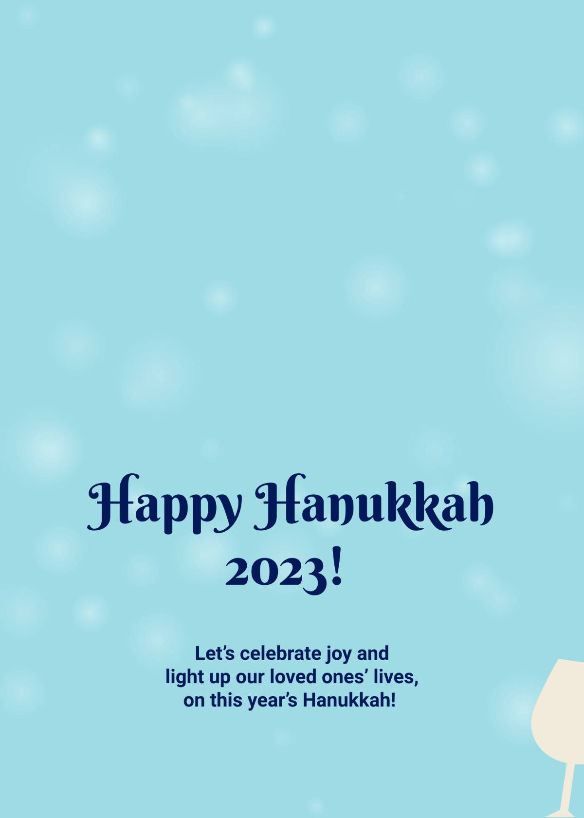 Hanukkah 2023 Greeting Template