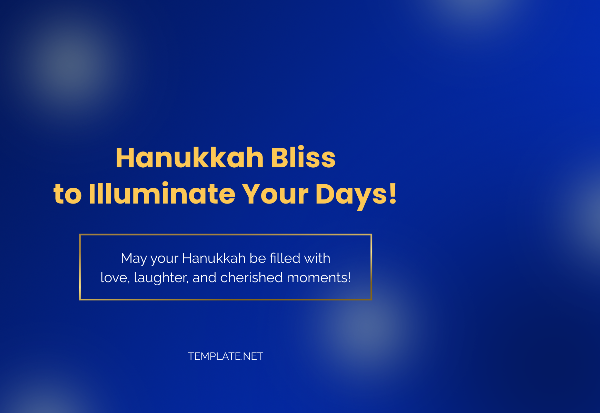 Free Happy Hanukkah Card Template